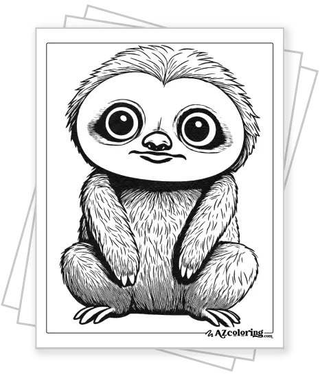 Sloaths Coloring Pages