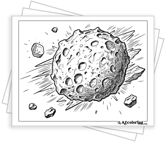 Asteroids Coloring Pages