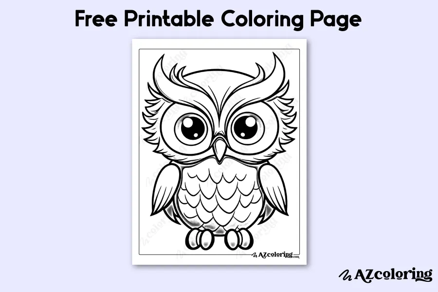 Whimsical Owl Design Coloring Page Whimsical Owl Design Coloring Page