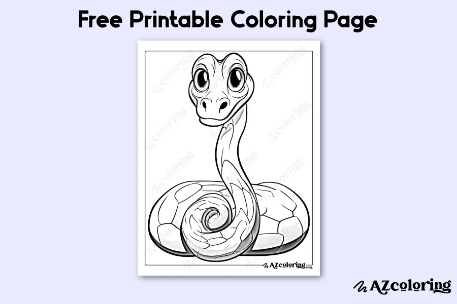 Charming Snake Coloring Page Charming Snake Coloring Page